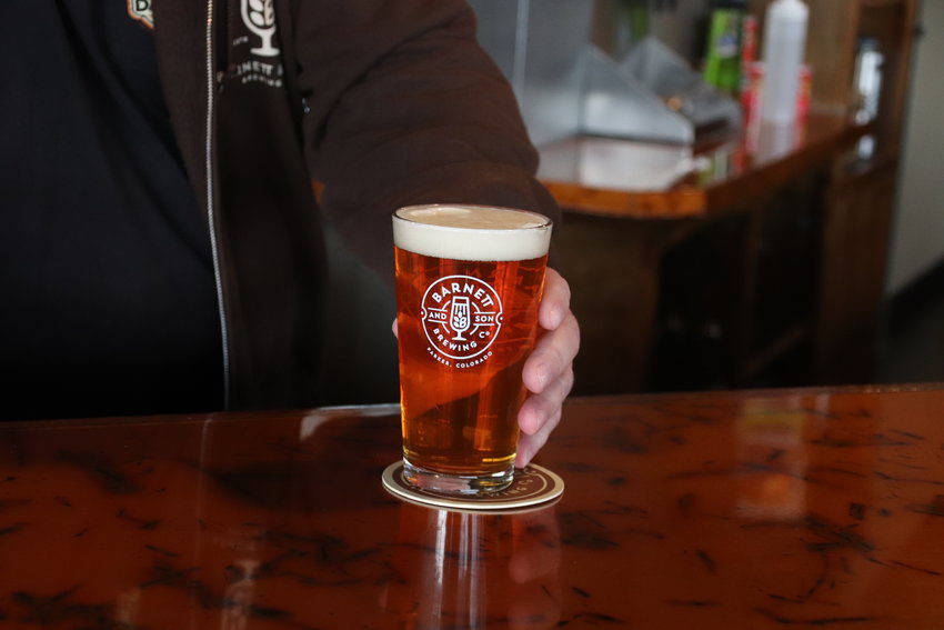 Barnett and Son Brewing Co. offers a variety of beer options on tap including the Parker Pilsner, a blonde stout and a mango sour.